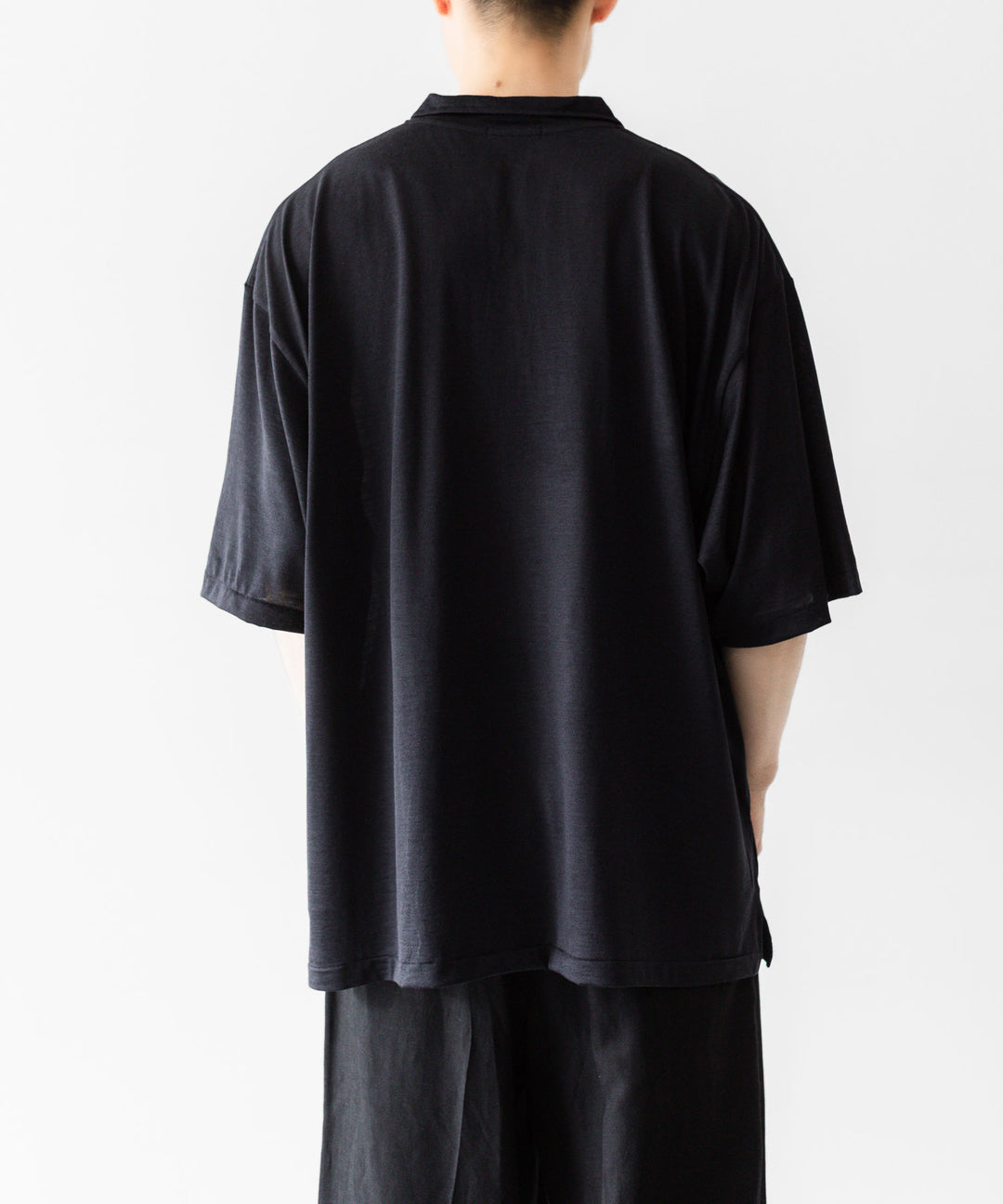 INTÉRIM - インテリムのSILK COTTON JERSEY DEADSTOCK FABRIC HYPER BIG SKIPPER SHIRTのVULCAN公式通販サイトsession福岡セレクトショップ