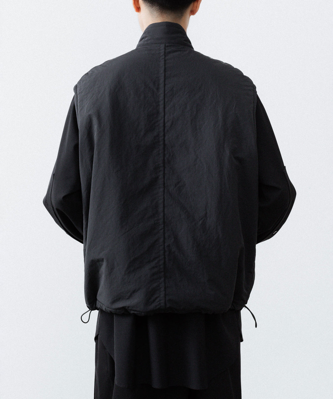 UJOH ウジョーのW ZIP VESTのBLACK 公式通販サイトsession福岡セレクトショップ