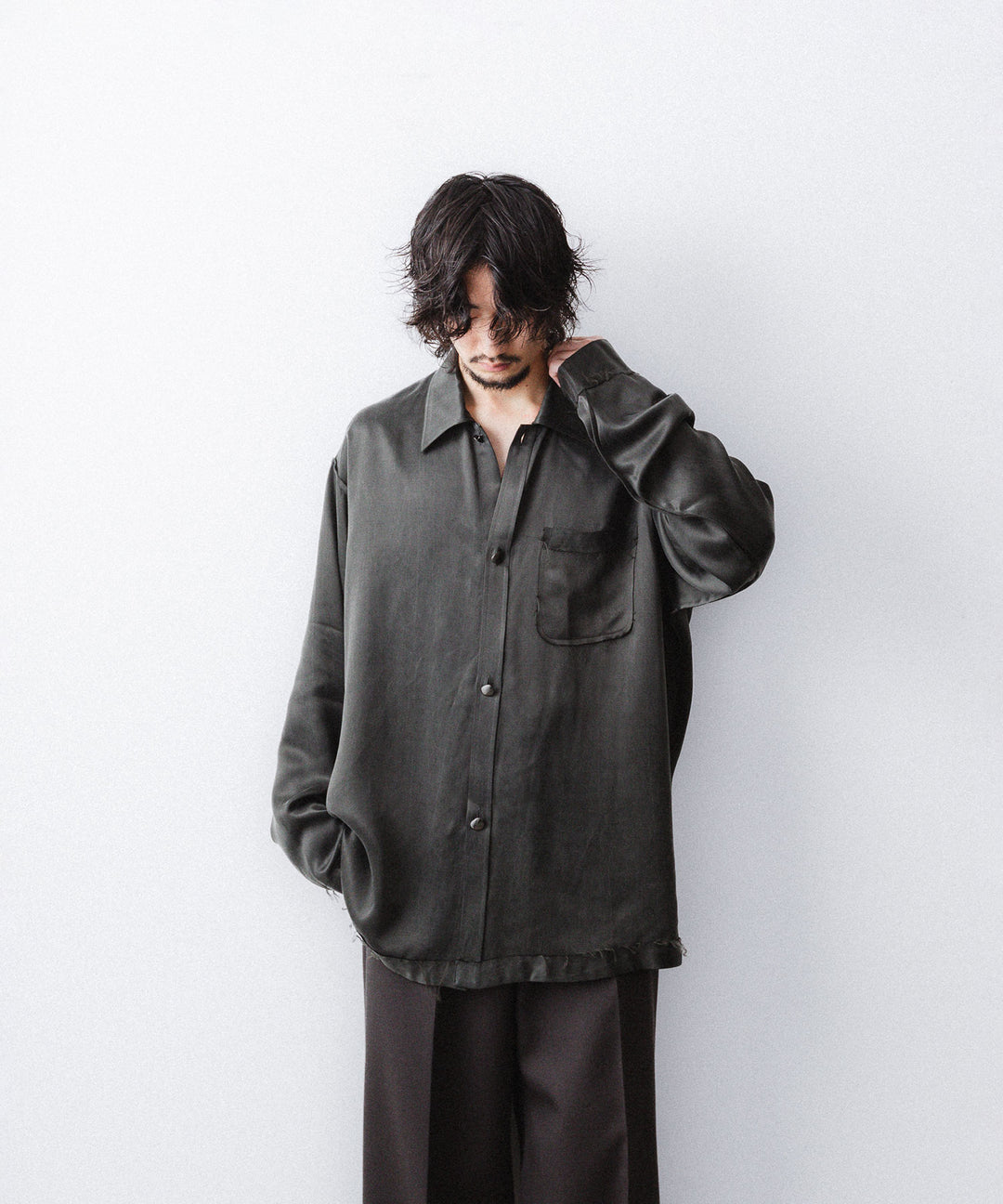YUTASETOGAWA-ユウタセトガワのCOMFORT SHIRT-CUPROのSUMI公式通販サイトsession福岡セレクトショップ