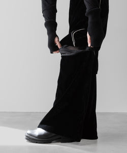 【SUBLATIONS】VELVET TRANSFORM EASY TRACK PANTS - BLACK