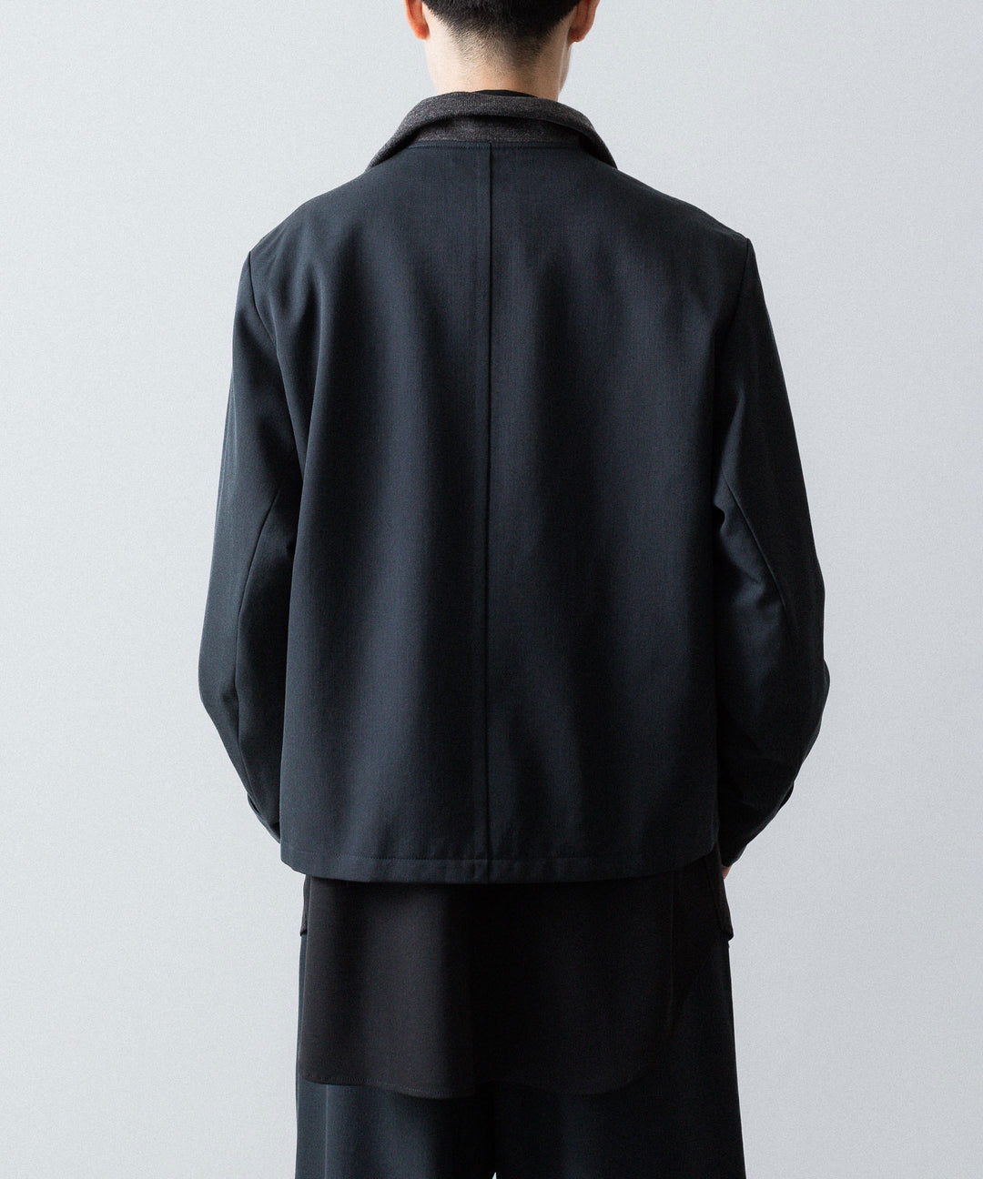 UJOH - ウジョーのRIB COLLAR 4 POCKETS BLOUSONのGRAYISH NAVY公式通販サイトsession福岡セレクトショップ