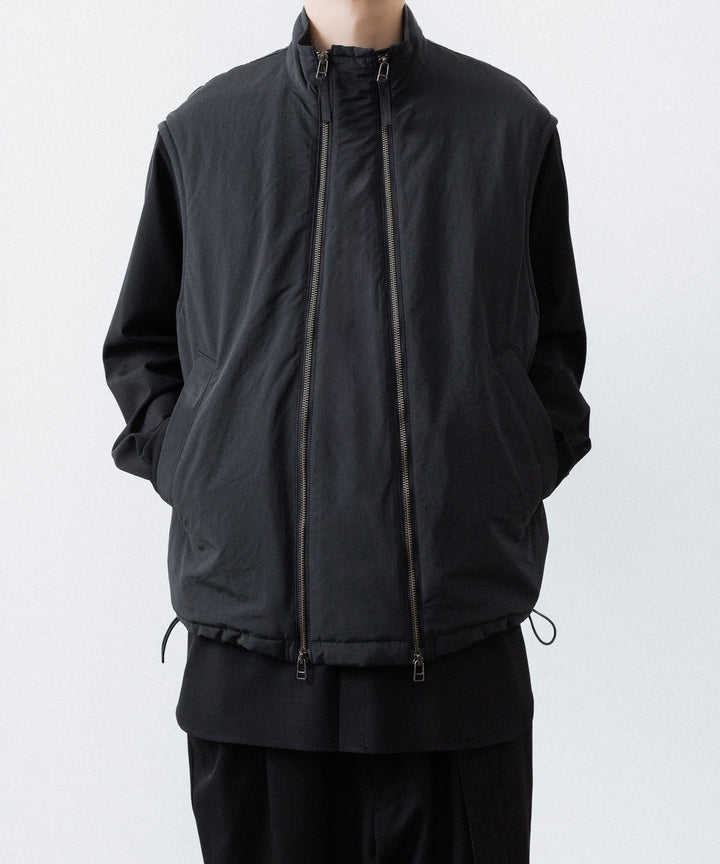 UJOH ウジョーのW ZIP VESTのBLACK 公式通販サイトsession福岡セレクトショップ