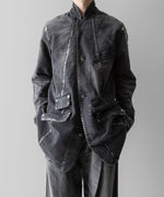 画像をギャラリービューアに読み込む, SUBLATIONS サブレーションズのMOLESKINE PRISONER COVERALL JACKET - BLACKの公式通販サイトsession福岡セレクトショップ
