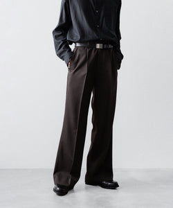 ssstein / シュタイン】FLARE TROUSERS - GREY KHAKI | 公式通販サイト