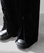 画像をギャラリービューアに読み込む, 【SUBLATIONS】VELVET TRANSFORM EASY TRACK PANTS - BLACK
