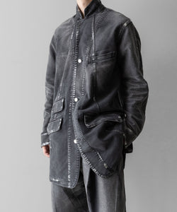 SUBLATIONS サブレーションズのMOLESKINE PRISONER COVERALL JACKET - BLACKの公式通販サイトsession福岡セレクトショップ