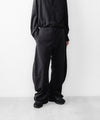 【OPPOSE DUALITY】TWIST FLEECE TRS - BLACK