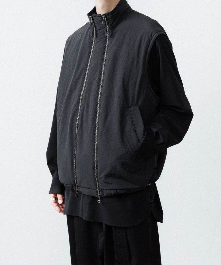 UJOH ウジョーのW ZIP VESTのBLACK 公式通販サイトsession福岡セレクトショップ
