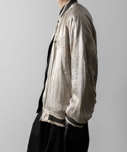 ssstein(シュタイン)×KEITAMARUYAMAのVINTAGE SATIN / VELVET REVERSIBLE ZIP JACKET - GREIGE×BLACKの公式通販サイトsession福岡セレクトショップ