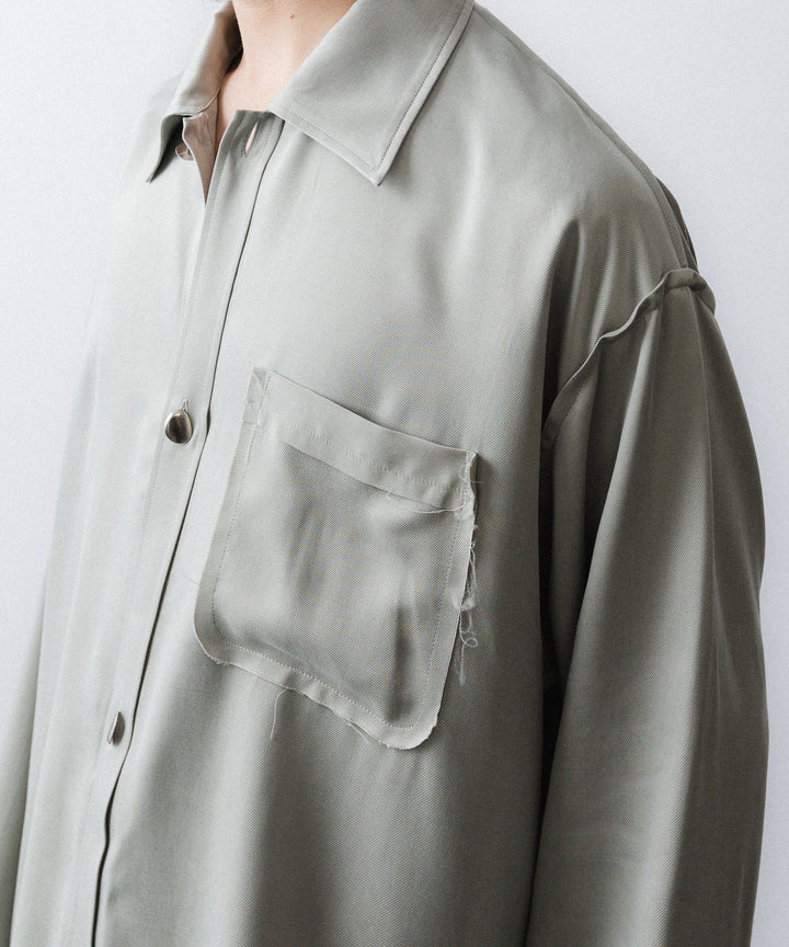 YUTASETOGAWA-ユウタセトガワのCOMFORT SHIRT-CUPROのGRAY公式通販サイトsession福岡セレクトショップ