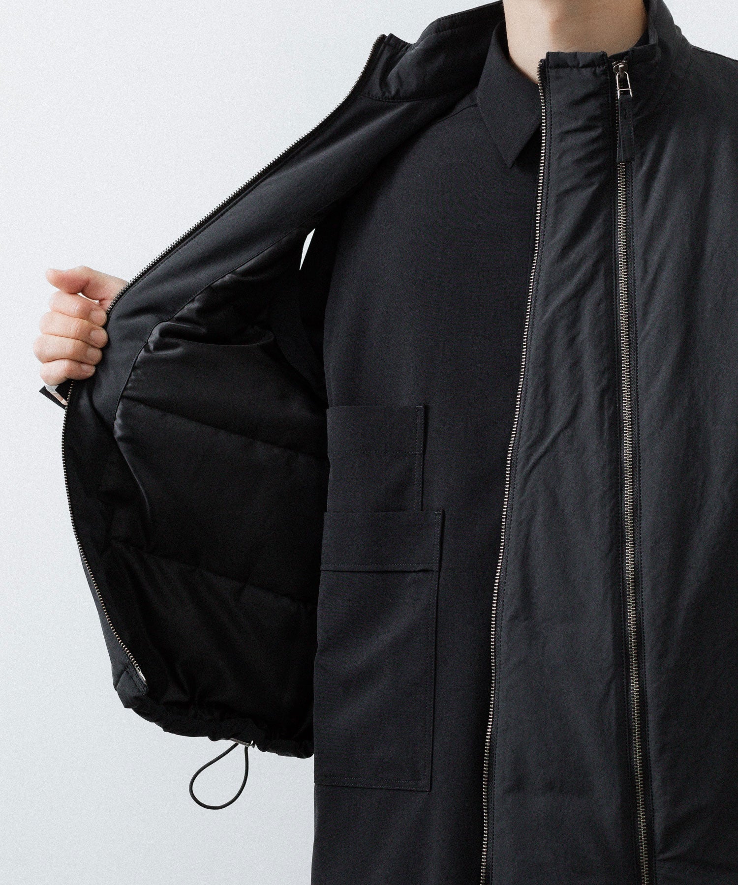 UJOH ウジョーのW ZIP VESTのBLACK 公式通販サイトsession福岡セレクトショップ