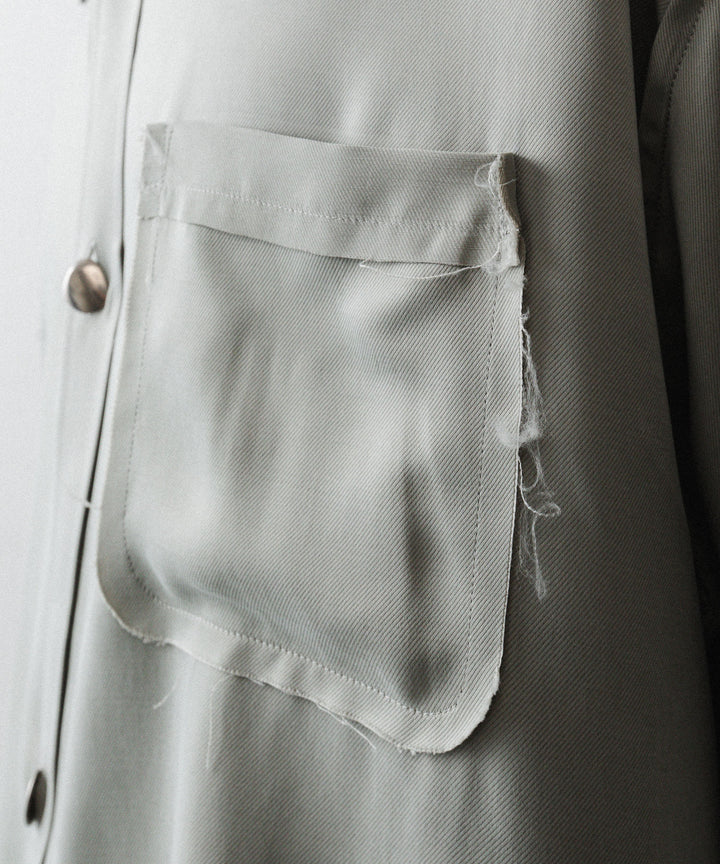 YUTASETOGAWA-ユウタセトガワのCOMFORT SHIRT-CUPROのGRAY公式通販サイトsession福岡セレクトショップ