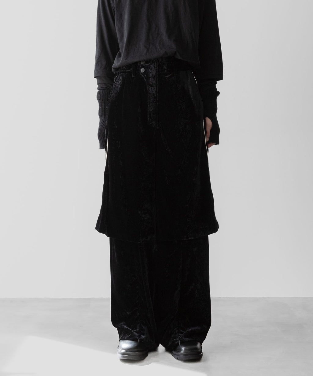 SUBLATIONS サブレーションズのVELVET TRANSFORM EASY TRACK PANTS - BLACKの公式通販サイトsession福岡セレクトショップ