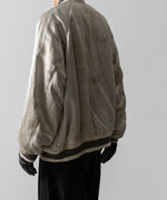 画像をギャラリービューアに読み込む, ssstein(シュタイン)×KEITAMARUYAMAのVINTAGE SATIN / VELVET REVERSIBLE ZIP JACKET - GREIGE×BLACKの公式通販サイトsession福岡セレクトショップ
