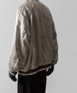 ssstein(シュタイン)×KEITAMARUYAMAのVINTAGE SATIN / VELVET REVERSIBLE ZIP JACKET - GREIGE×BLACKの公式通販サイトsession福岡セレクトショップ