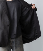 画像をギャラリービューアに読み込む, 【CODA】BROWN WOOL POLY OVERSIZED ADAGIO DISTRESSED BLAZER - BROWN
