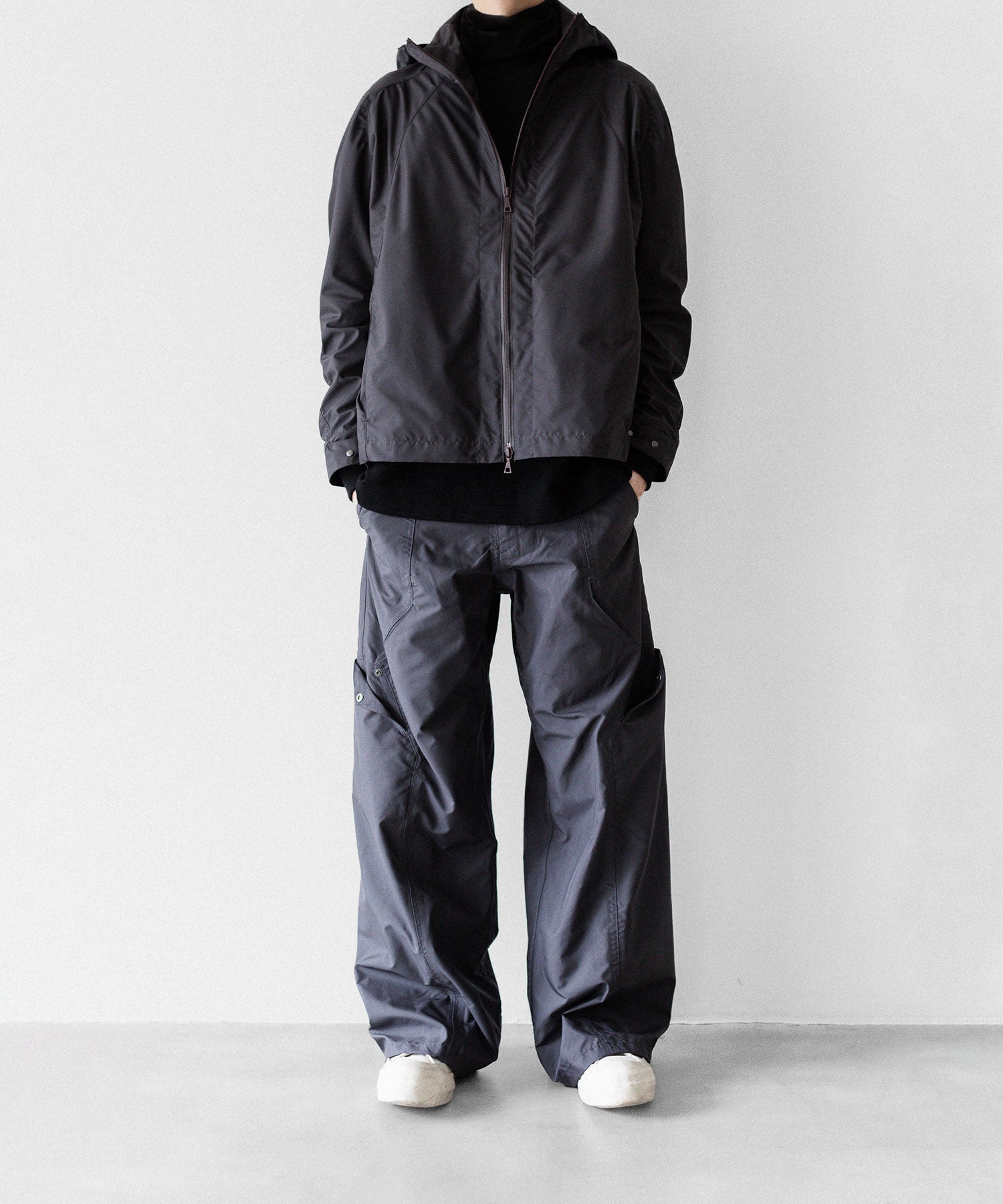 【OPPOSE DUALITY】SHORT PARKA SHELL - GRAY