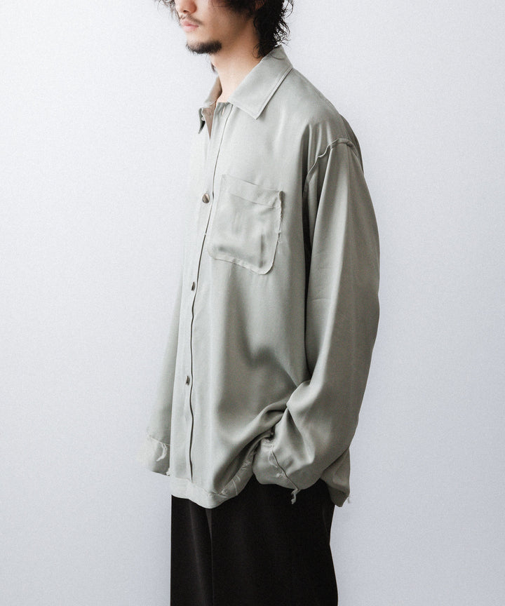 YUTASETOGAWA-ユウタセトガワのCOMFORT SHIRT-CUPROのGRAY公式通販サイトsession福岡セレクトショップ