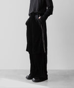 画像をギャラリービューアに読み込む, 【SUBLATIONS】VELVET TRANSFORM EASY TRACK PANTS - BLACK
