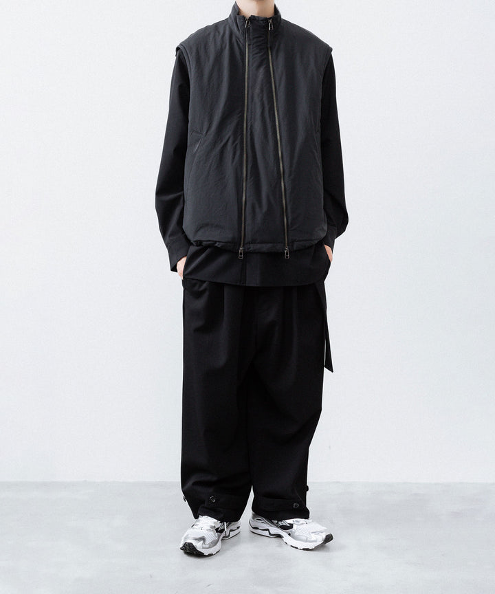 UJOH ウジョーのW ZIP VESTのBLACK 公式通販サイトsession福岡セレクトショップ