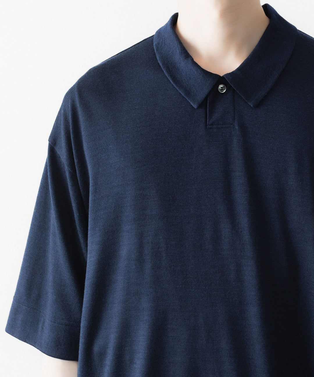 WWW WRAPINKNOT wool wearのS/S POLO SHIRTのNAVY 公式通販サイトsession福岡セレクトショップ