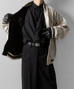 画像をギャラリービューアに読み込む, ssstein(シュタイン)×KEITAMARUYAMAのVINTAGE SATIN / VELVET REVERSIBLE ZIP JACKET - GREIGE×BLACKの公式通販サイトsession福岡セレクトショップ
