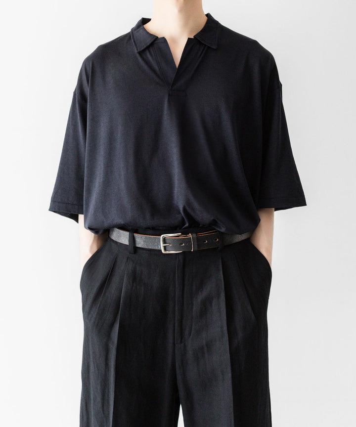 INTÉRIM - インテリムのSILK COTTON JERSEY DEADSTOCK FABRIC HYPER BIG SKIPPER SHIRTのVULCAN公式通販サイトsession福岡セレクトショップ