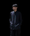 【ANTHEM A】LAYER PATTERN PRINTED SHIRT - FOG NAVY