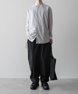 【ANTHEM A】COTTON TWILL NO-BRAINER PANTS - BLACK