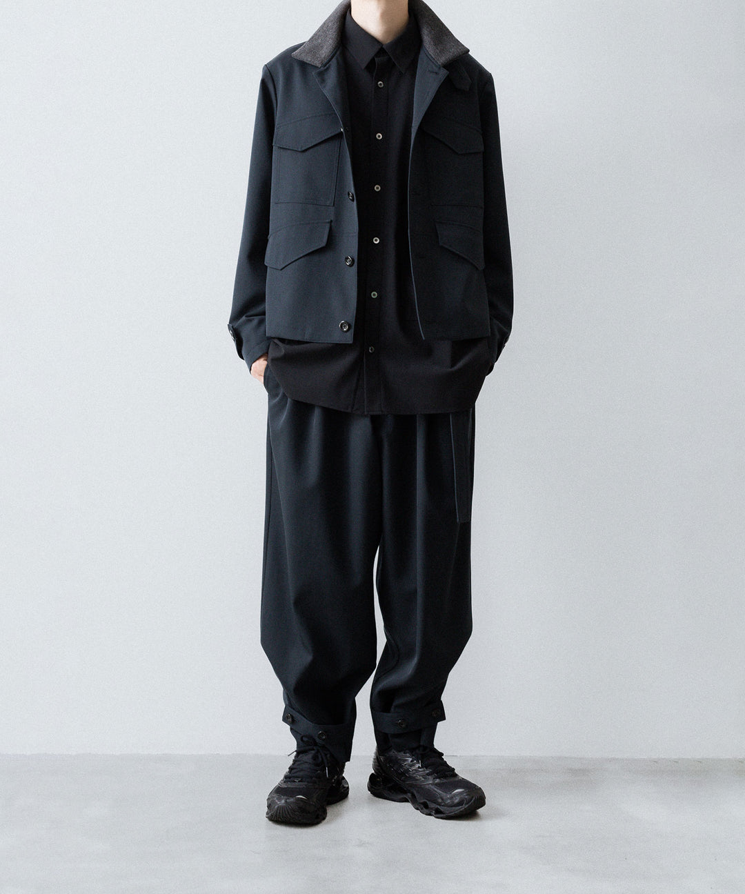 UJOH - ウジョーのTAB BELT PNTのGRAYISH NAVY公式通販サイトsession福岡セレクトショップ