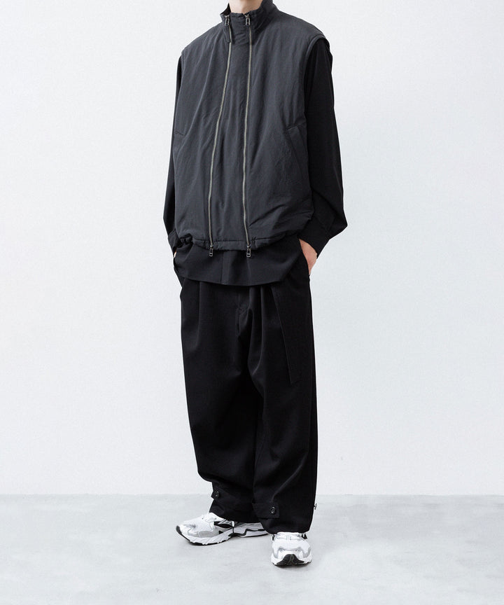 UJOH ウジョーのW ZIP VESTのBLACK 公式通販サイトsession福岡セレクトショップ