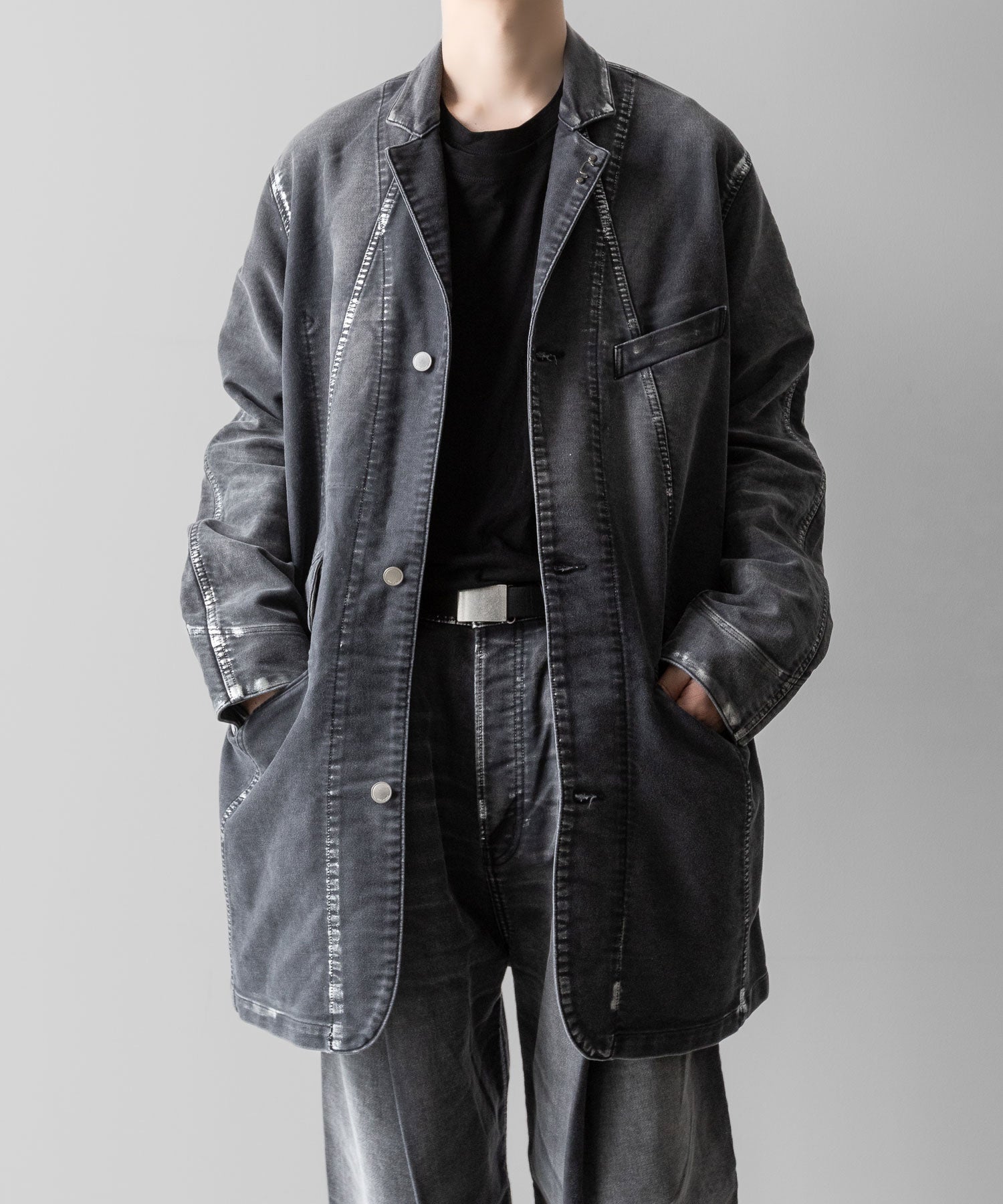 SUBLATIONS サブレーションズのMOLESKINE PRISONER COVERALL JACKET - BLACKの公式通販サイトsession福岡セレクトショップ