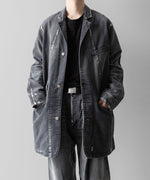 画像をギャラリービューアに読み込む, SUBLATIONS サブレーションズのMOLESKINE PRISONER COVERALL JACKET - BLACKの公式通販サイトsession福岡セレクトショップ
