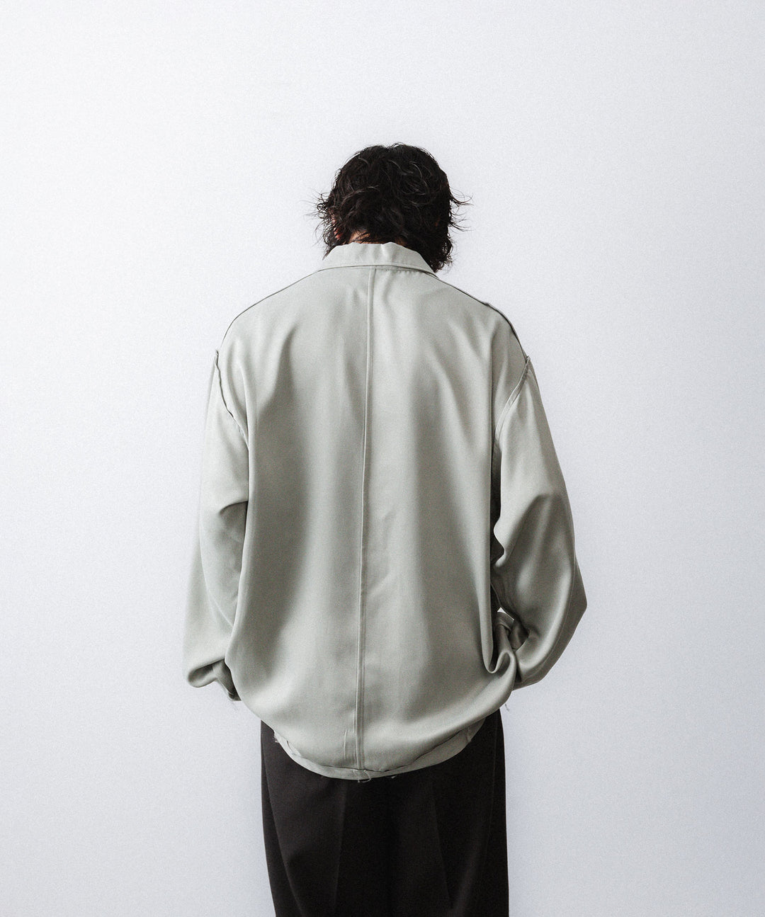 YUTASETOGAWA-ユウタセトガワのCOMFORT SHIRT-CUPROのGRAY公式通販サイトsession福岡セレクトショップ