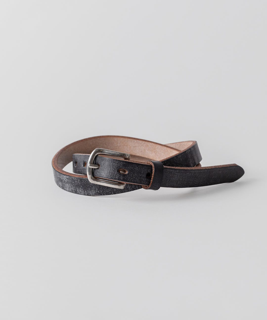INTÉRIM - インテリムの20mm OAK BARK LEATHER BELTのBLACK公式通販サイトsession福岡セレクトショップ