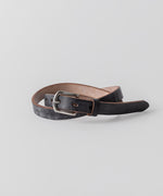 画像をギャラリービューアに読み込む, 【INTÉRIM】20mm OAK BARK LEATHER BELT - BLACK
