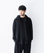 画像をギャラリービューアに読み込む, WWW WRAPINKNOT wool wearのZIP HOODIEのBLACK 公式通販サイトsession福岡セレクトショップ
