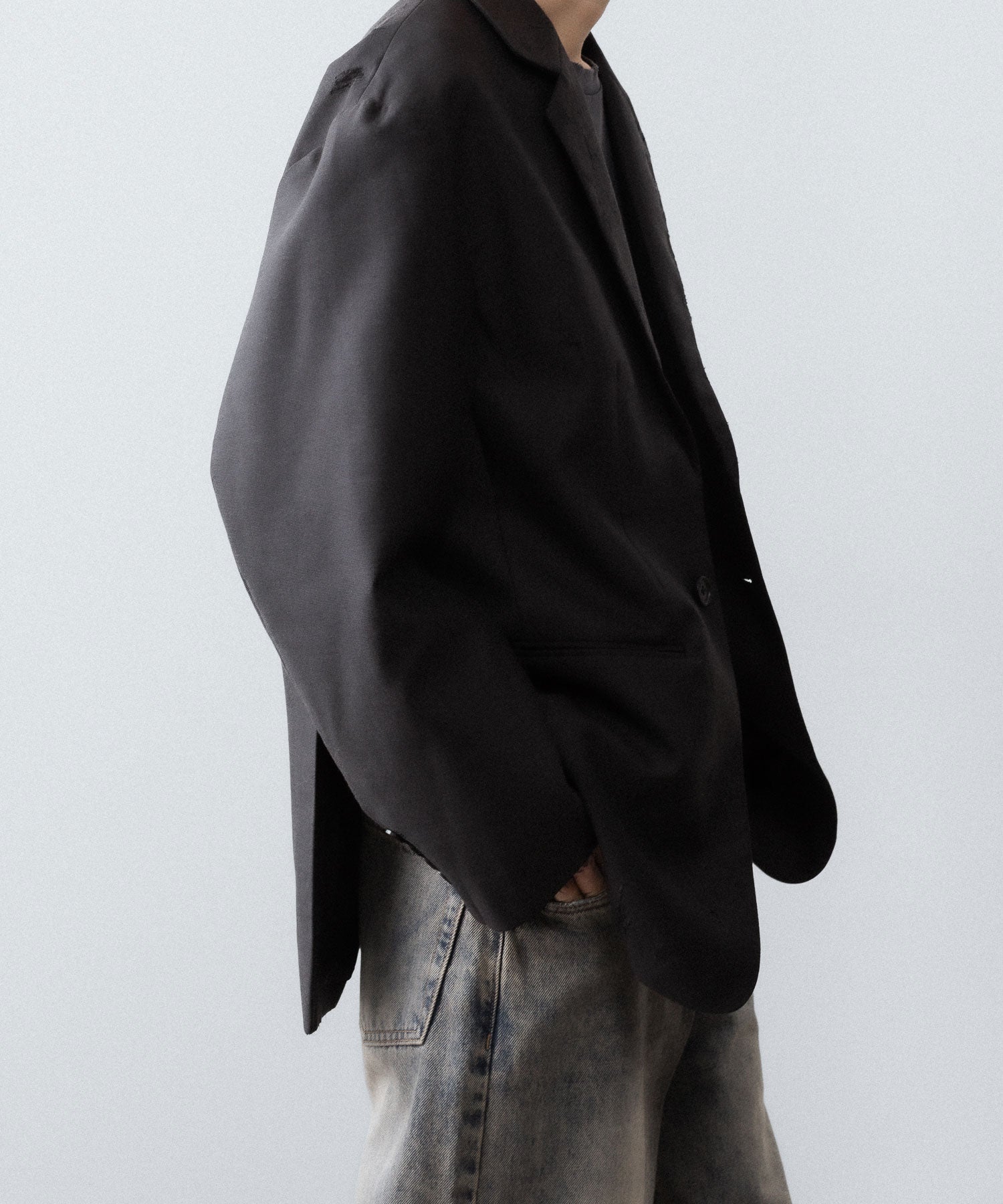 CODA コーダ BROWN WOOL POLY OVERSIZED ADAGIO DISTRESSED BLAZERのBROWN 公式通販サイトsession福岡セレクトショップ