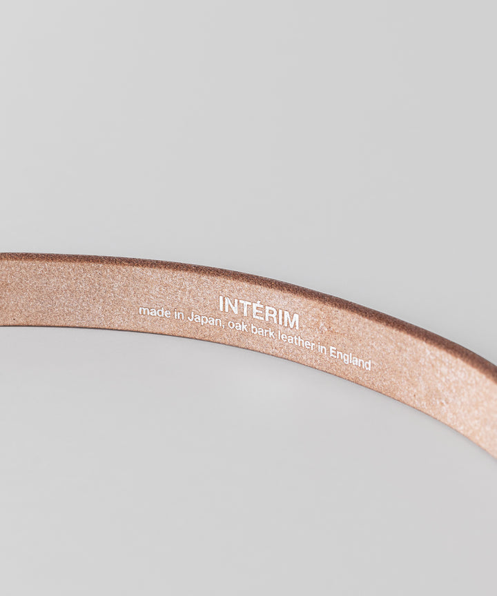 INTÉRIM - インテリムの20mm OAK BARK LEATHER BELTのBLACK公式通販サイトsession福岡セレクトショップ