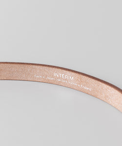 【INTÉRIM】20mm OAK BARK LEATHER BELT - BLACK