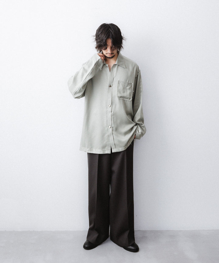 YUTASETOGAWA-ユウタセトガワのCOMFORT SHIRT-CUPROのGRAY公式通販サイトsession福岡セレクトショップ
