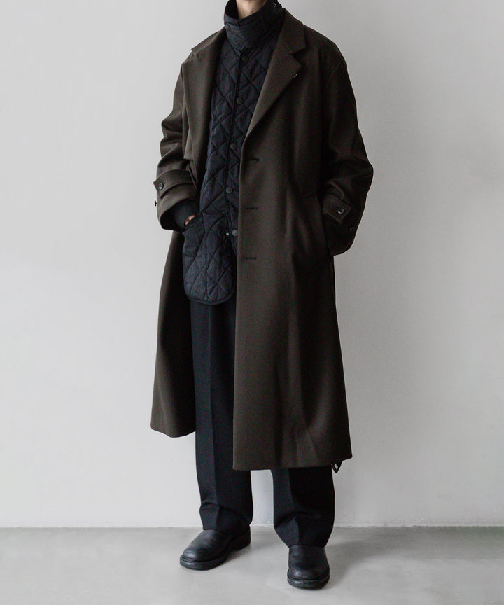 stein シュタイン 23aw LAY CHESTER COAT - MILITARY KHAKI sessionセッション福岡セレクトショップ 公式通販サイト
