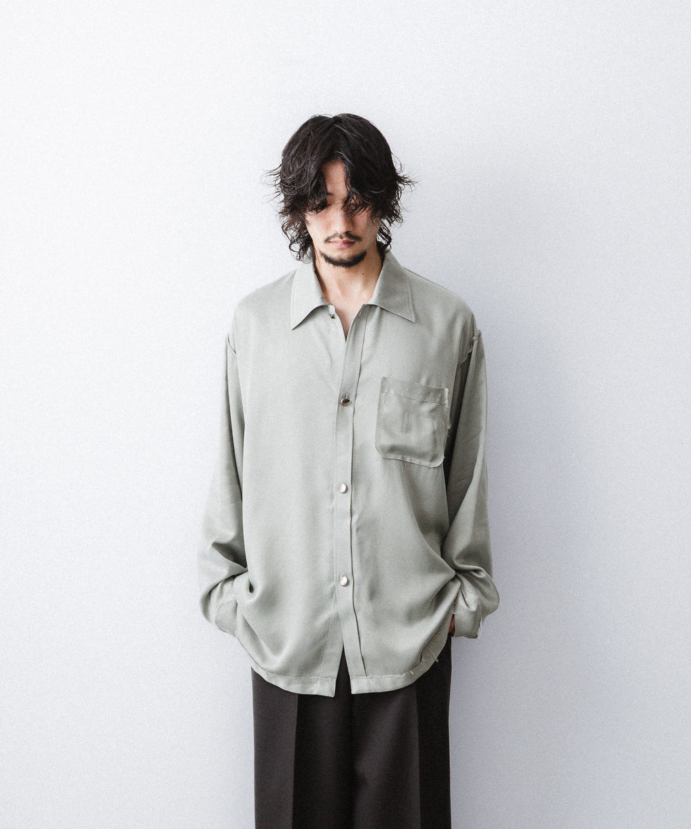 YUTASETOGAWA-ユウタセトガワのCOMFORT SHIRT-CUPROのGRAY公式通販サイトsession福岡セレクトショップ