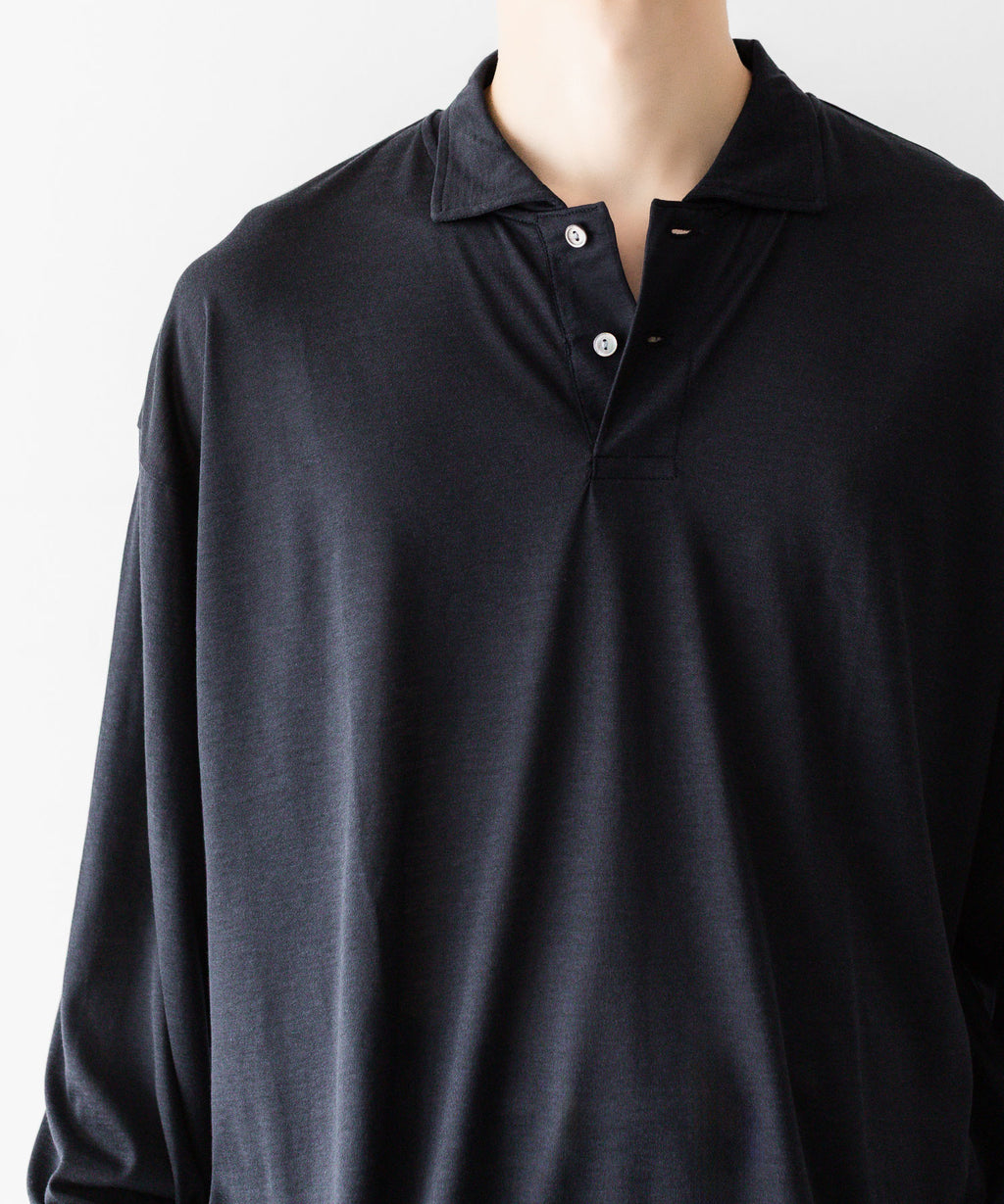 INTÉRIM/インテリム】 SILK COTTON JERSEY DEADSTOCK FABRIC HYPER BIG