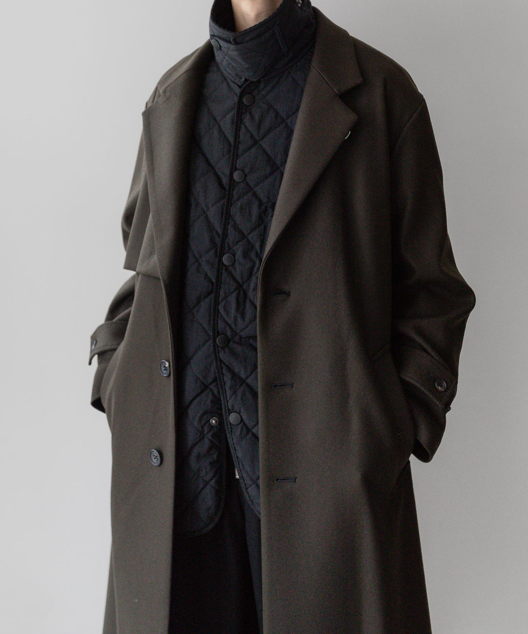 stein シュタイン 23aw LAY CHESTER COAT - MILITARY KHAKI sessionセッション福岡セレクトショップ 公式通販サイト
