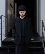 画像をギャラリービューアに読み込む, VEIN ヴェインのWO/VIS GABARDINE COLLARLESS JACKET - BLACKの公式通販サイトsession福岡セレクトショップ
