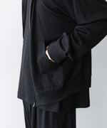 画像をギャラリービューアに読み込む, WWW WRAPINKNOT wool wearのZIP HOODIEのBLACK 公式通販サイトsession福岡セレクトショップ

