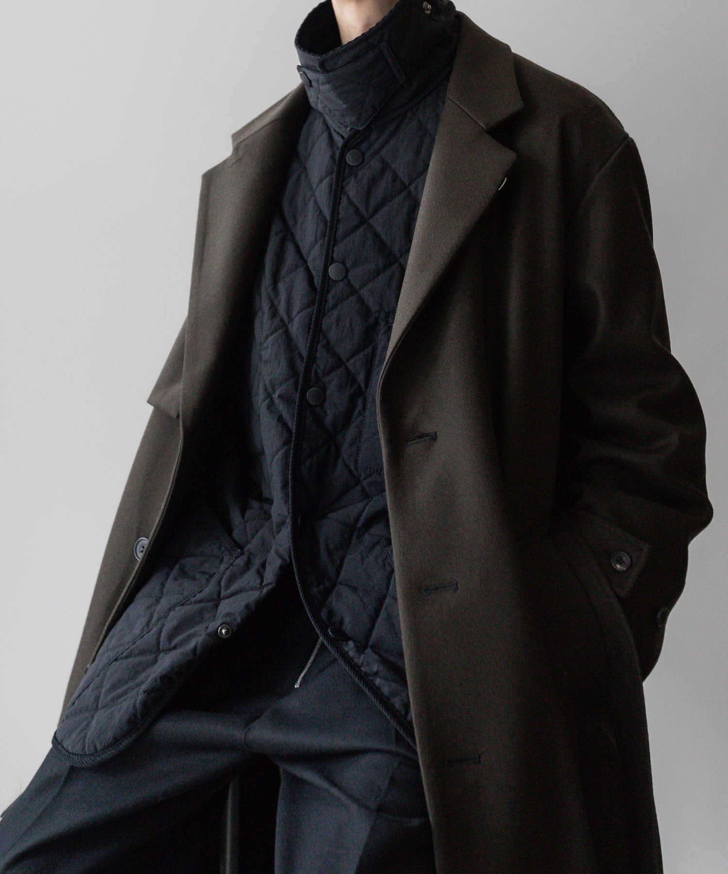 stein シュタイン 23aw LAY CHESTER COAT - MILITARY KHAKI sessionセッション福岡セレクトショップ 公式通販サイト