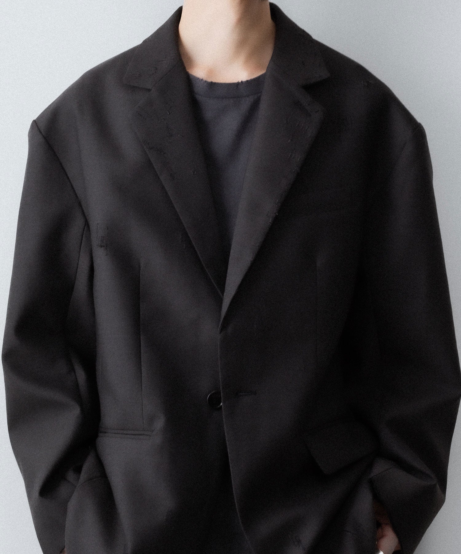 CODA コーダ BROWN WOOL POLY OVERSIZED ADAGIO DISTRESSED BLAZERのBROWN 公式通販サイトsession福岡セレクトショップ