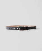 画像をギャラリービューアに読み込む, 【INTÉRIM】25mm OAK BARK LEATHER BELT - BLACK
